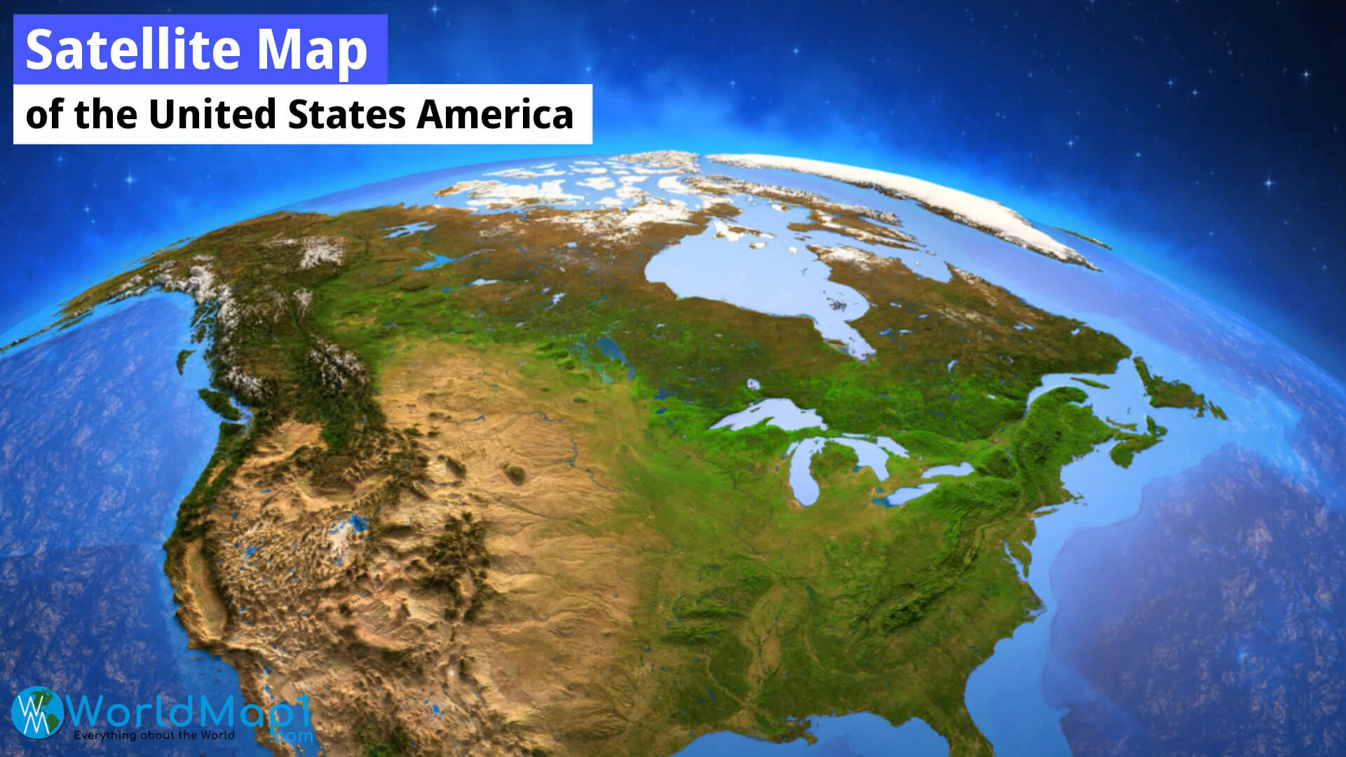 United States Earth Map